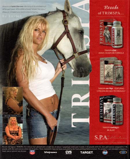 Anna Nicole and Horse for Trimspa